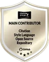 Citation Styler - Hauptkontributor zum GitHub CSL Project Citation Styler - Hauptkontributor zum GitHub CSL Project