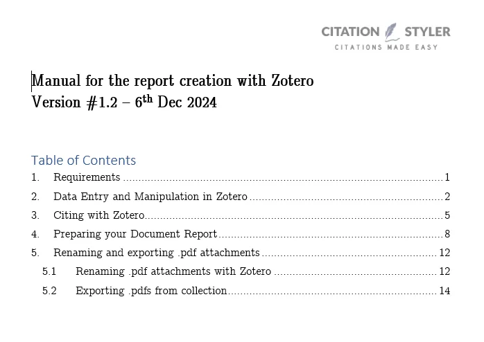 WSSS - Zotero workflow manual screenshot