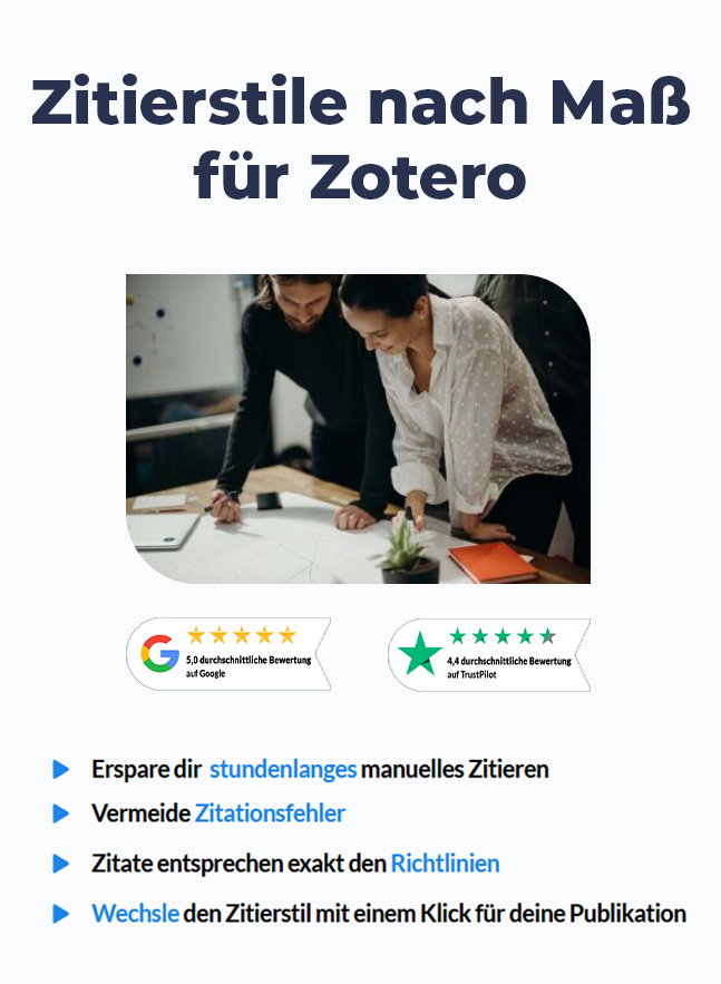 Zotero Zitierstile nach Maß – Karte