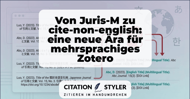Blog - Zotero plugin cite-non-english - Juris-M Alternative