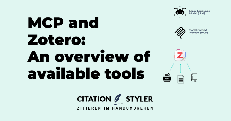 Blog - MCP and Zotero - an overview of available tools