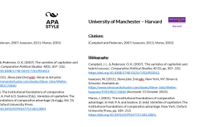 APA vs university Of Manchester - Harvard citation styles in Zotero APA vs university Of Manchester - Harvard citation styles in Zotero