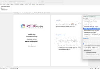 Apollon hochschule - Zitierstil in Zotero