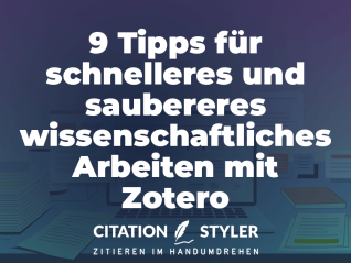 Blog - Zotero Mendeley Citavi and co. in comparison