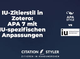 Blog - Korrekt mit Zotero an der IU International Hochschule zitieren Blog - Korrekt mit Zotero an der IU International Hochschule zitieren