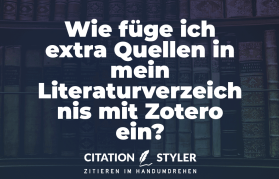 Blog - Adding sources to your Zotero bibliography