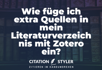 Blog - Quellen in Zotero literaturverzeichnis hinzufügen Blog - Quellen in Zotero literaturverzeichnis hinzufügen