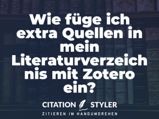 Blog - Adding sources to your Zotero bibliography