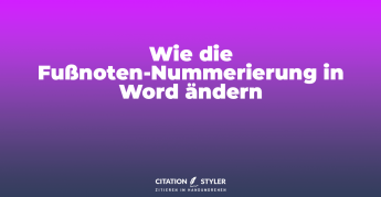 Blog - Change Word footnote numbering - citationstyler Blog - Zotero Mendeley Citavi and co. in comparison