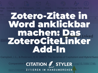 Blog - Zitate in Word verlinken und Hyperlinks in Bibliographie setzen