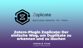 Blog - Zoplicate plugin für verbesserte Duplikat Identifizierung