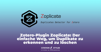 Blog - Zotero Mendeley Citavi and co. in comparison