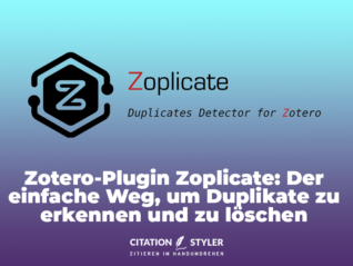 Blog - Zoplicate plugin für verbesserte Duplikat Identifizierung