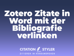 Blog - Connect Zotero citations and Word - Citation Styler