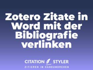 Blog - Connect Zotero citations and Word - Citation Styler