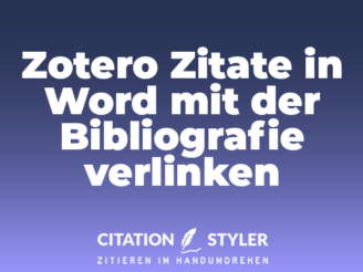 Blog - Connect Zotero citations and Word - Citation Styler