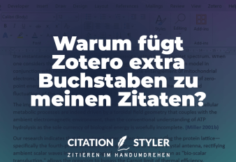Blog - Zotero fügt Buchstaben zu Jahreszahl in Word Blog - Zotero Mendeley Citavi and co. in comparison