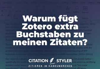 Blog - Zotero fügt Buchstaben zu Jahreszahl in Word