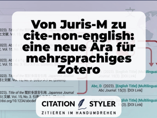 Blog - Zotero plugin cite-non-english - Juris-M Alternative