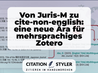 Blog - Zotero plugin cite-non-english - Juris-M Alternative
