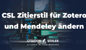 CSL Zitierstil ändern | citationstyler.com