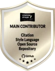 Citation Styler - Hauptkontributor zum GitHub CSL Project