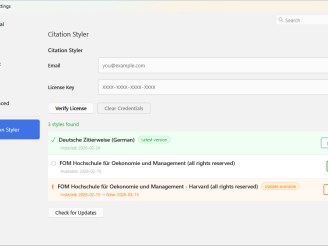 Citation Styler Client Sync - install, update, reinstall