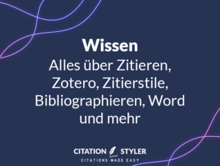 Citation Styler - Wissen knowledge Zotero Word citation styles bibliographies