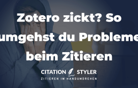 Zotero is acting up? How to avoid common citation problems