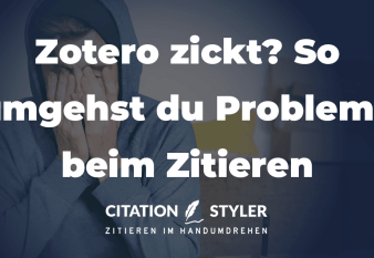 Zotero is acting up? How to avoid common citation problems