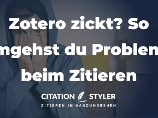 Zotero is acting up? How to avoid common citation problems