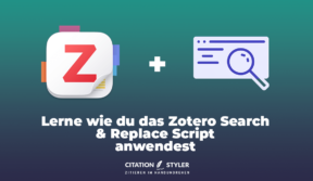 Blog - Zotero Search and Replace Script