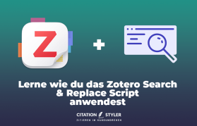 Blog - Zotero Search and Replace Script