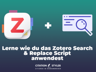 Blog - Zotero Search and Replace Script