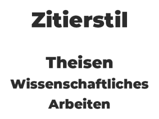 Theisen - wissenschaftliches Arbeiten - non logo