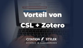 Vorteile von CSL und Zotero | citationstyler.com